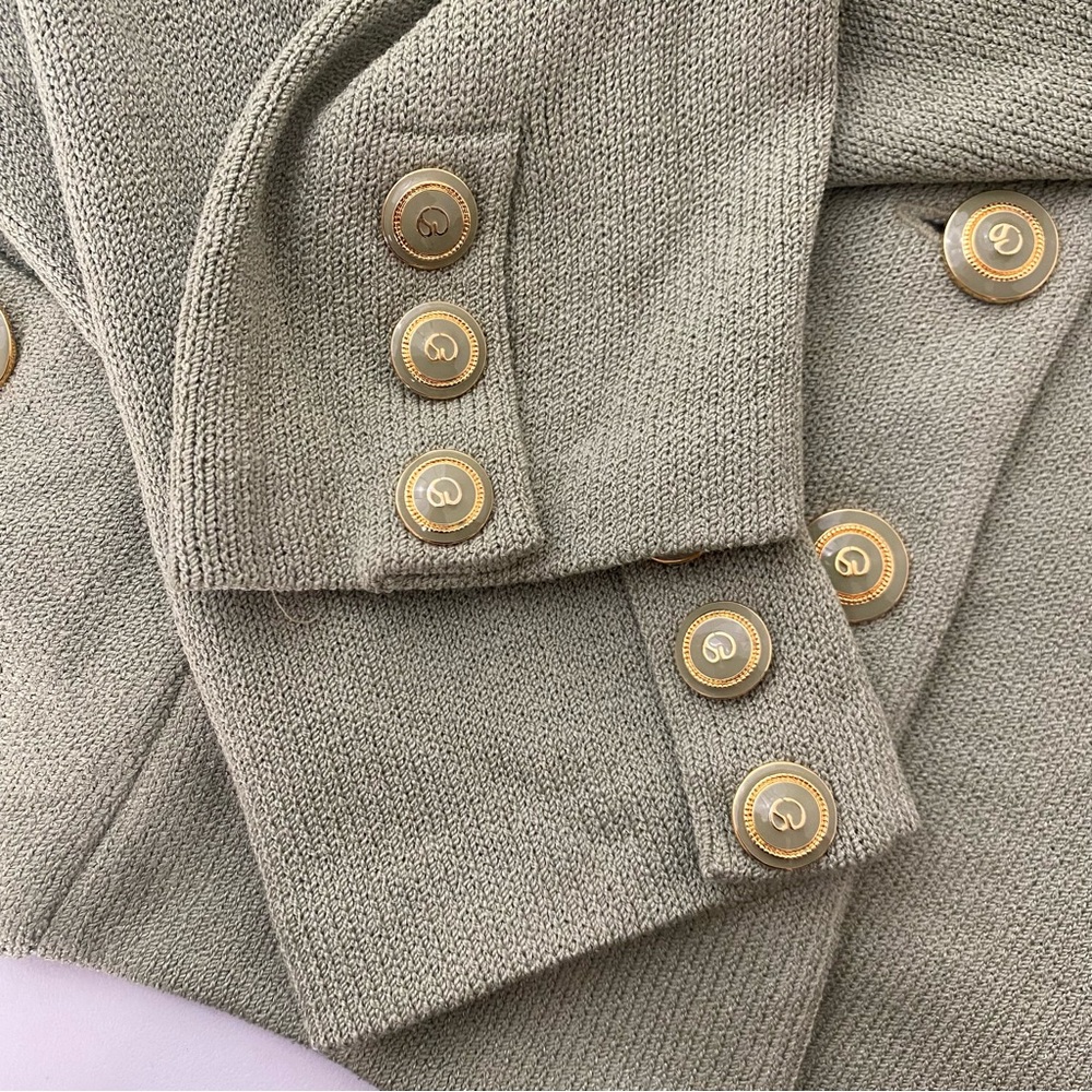 St. John Green Button Down Jacket - image 5